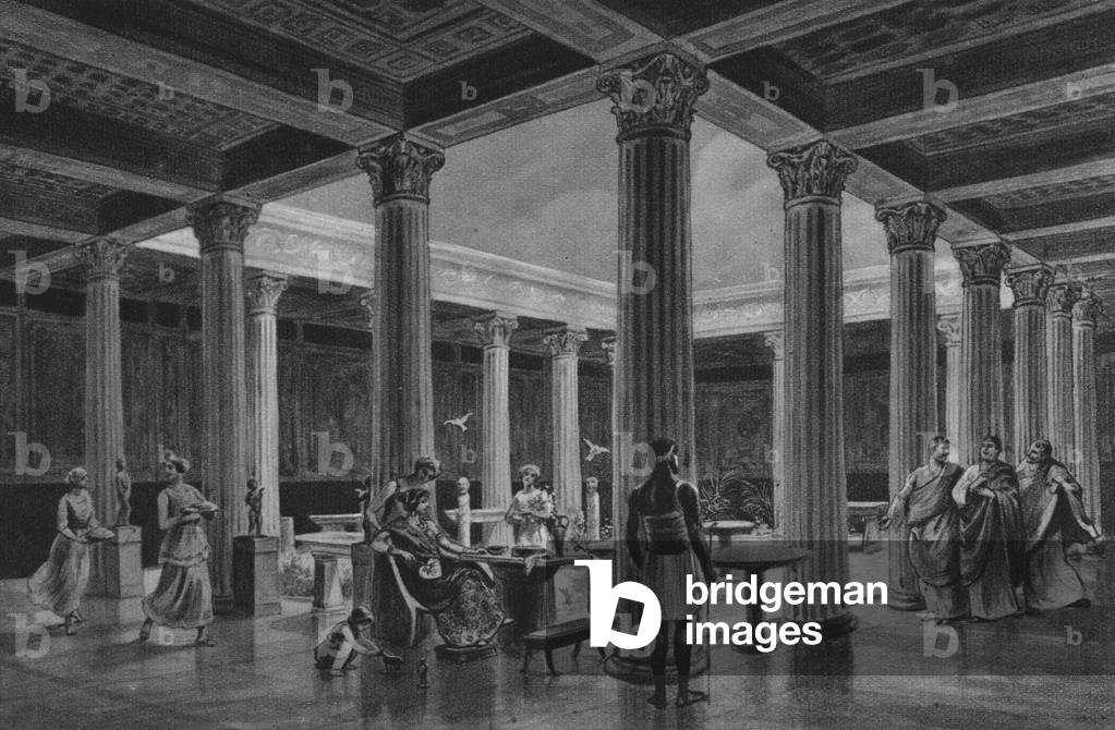 Pompei: Casa dei Vettii (litho)