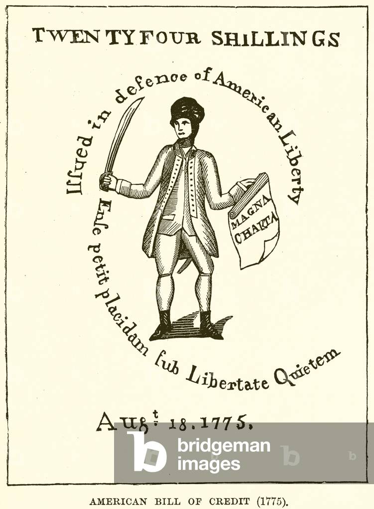 American Bill of Credit (1775) (engraving)