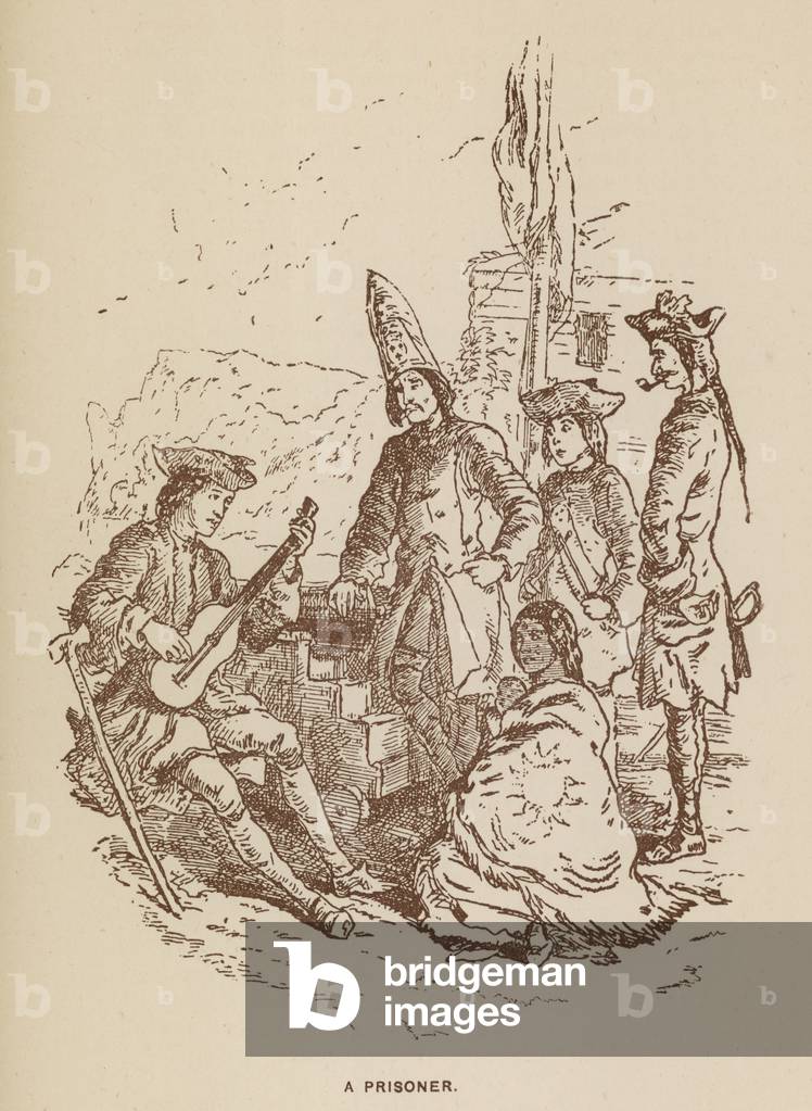 Illustration for The Virginians by Thackeray (litho)