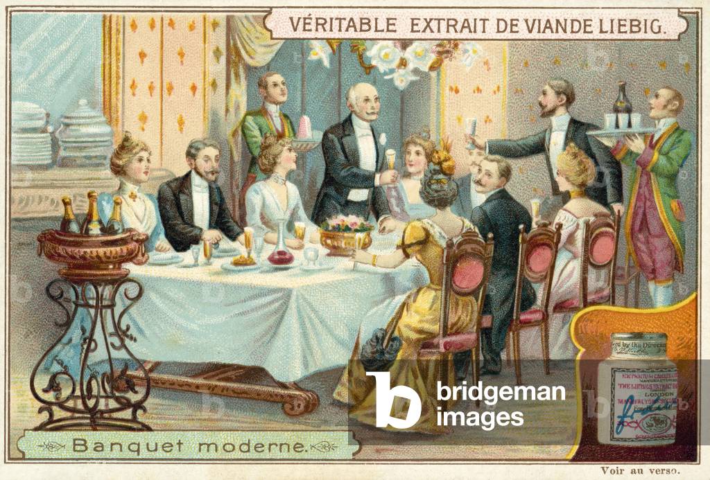 Modern banquet (chromolitho)