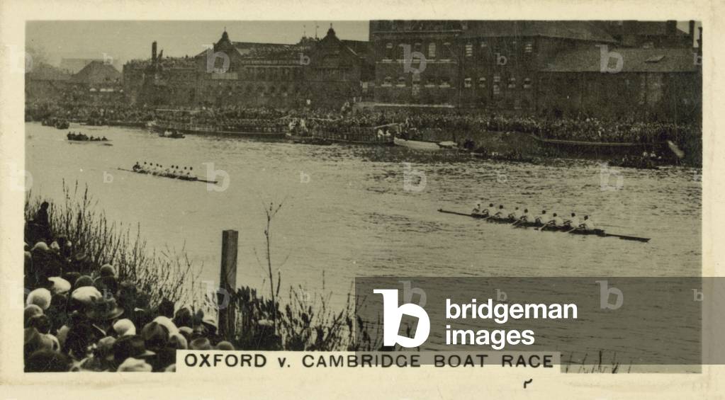 Oxford v Cambridge Boat Race (b/w photo)