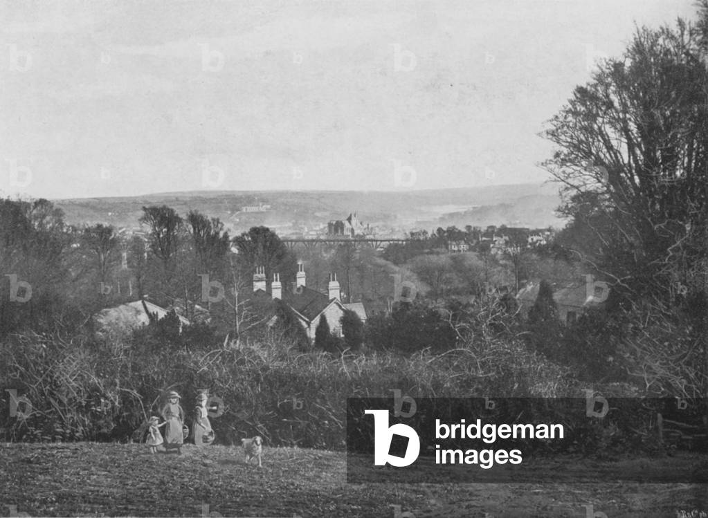 Truro, from Kenwyn (b/w photo)