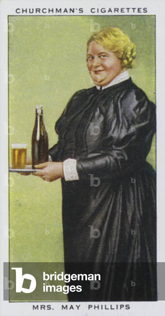 Mrs May Phillips, The Perfect Barmaid (colour litho)