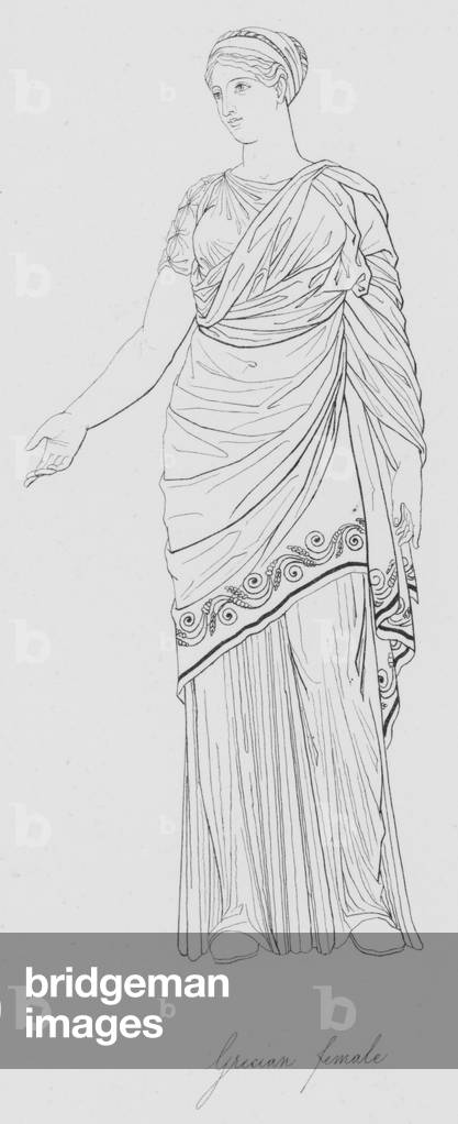 Grecian female (engraving)