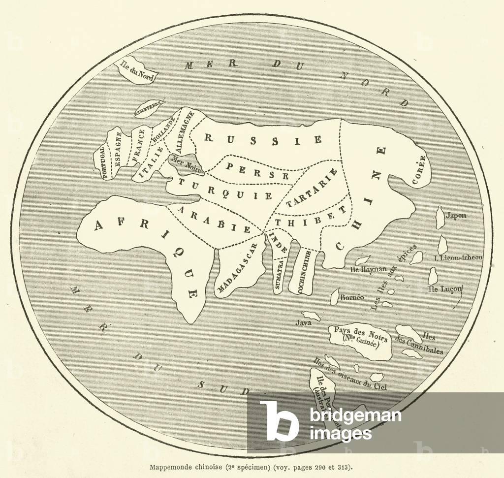 Mappemonde chinoise, 2e specimen (engraving)