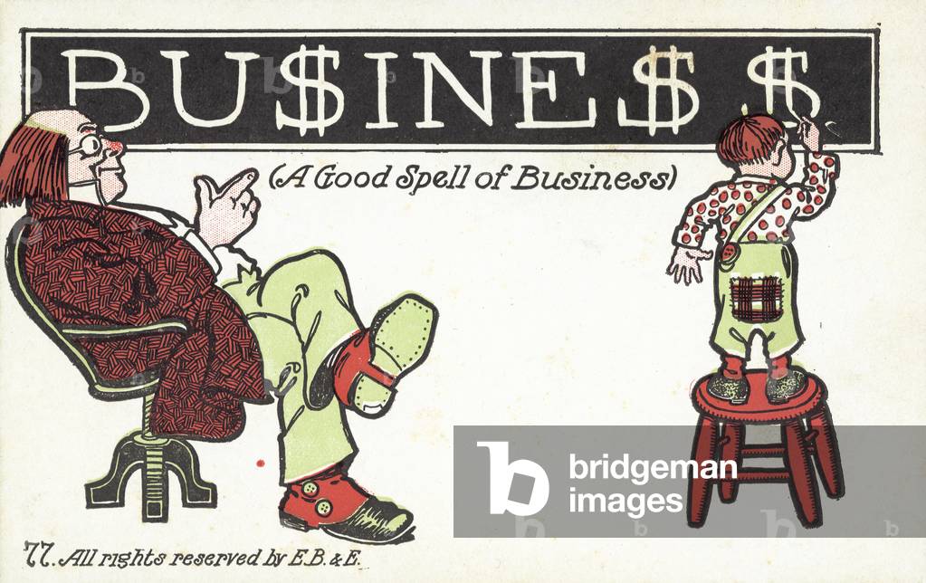A Good Spell Of Business (colour litho)