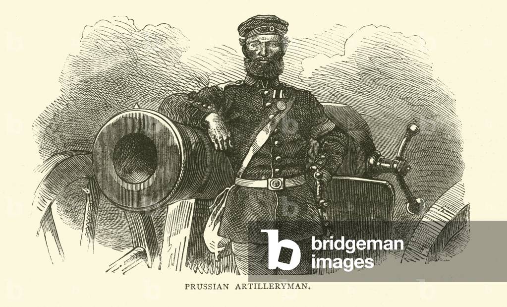 Prussian Artilleryman, September 1870 (engraving)