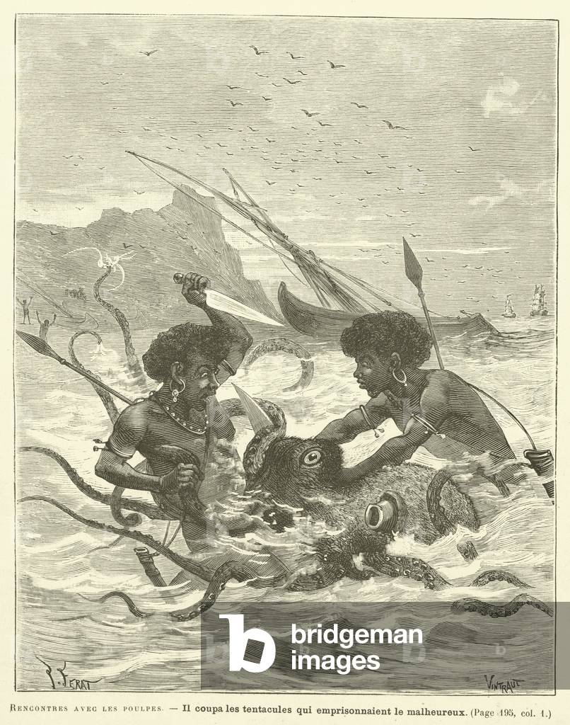 Rencontres Avec Les Poulpes (engraving)