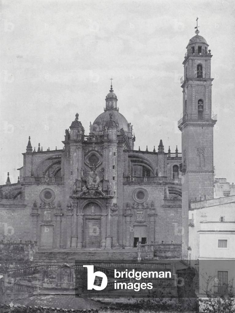 The Collegiate Church, Jerez De La Frontera (b/w photo)