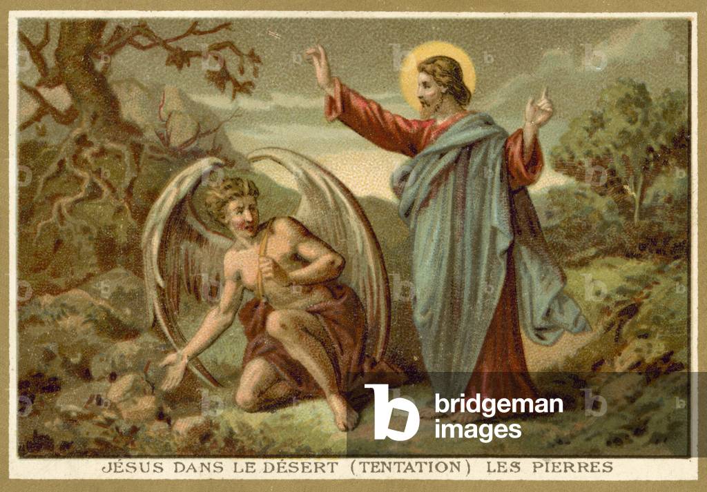 The Temptation of Christ (chromolitho)
