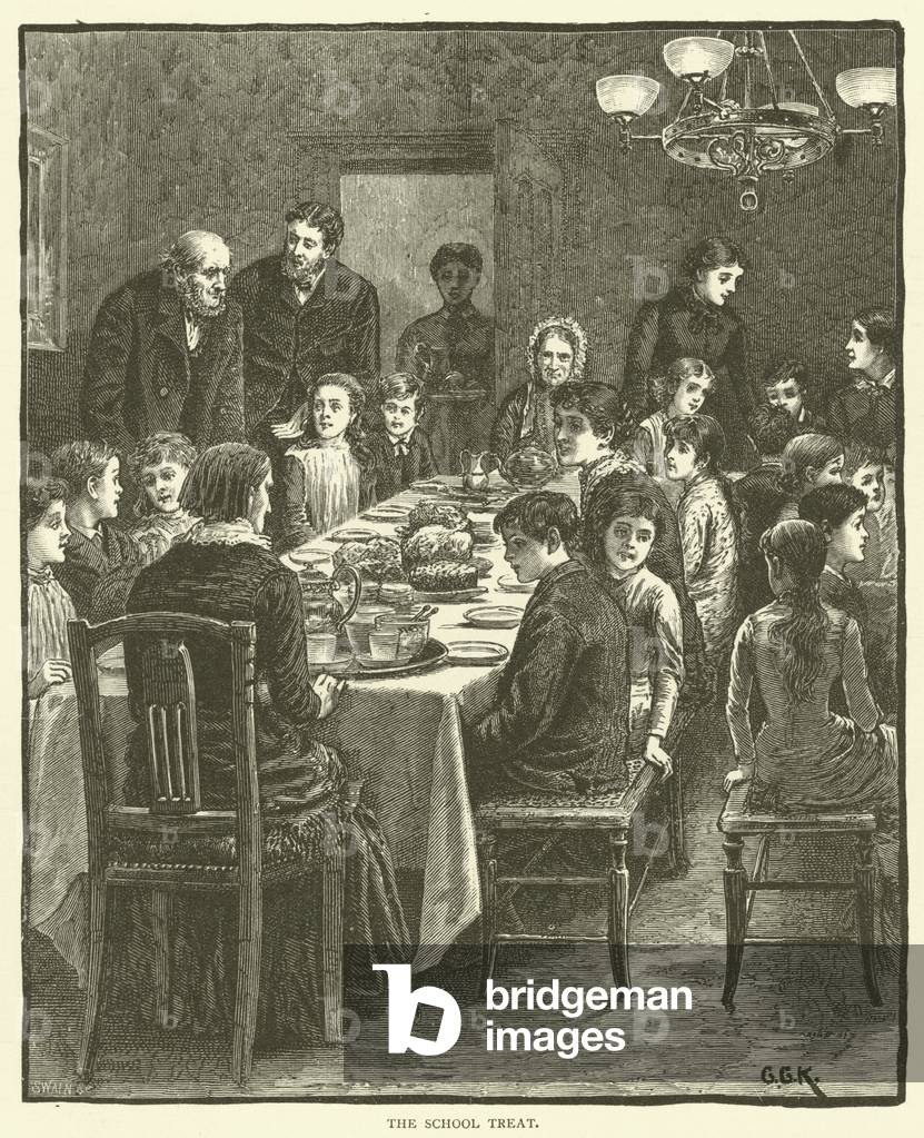 The school treat (engraving)