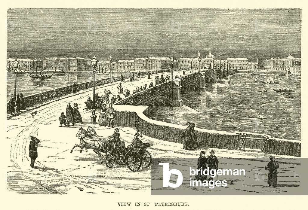 View in St Petersburg (engraving)