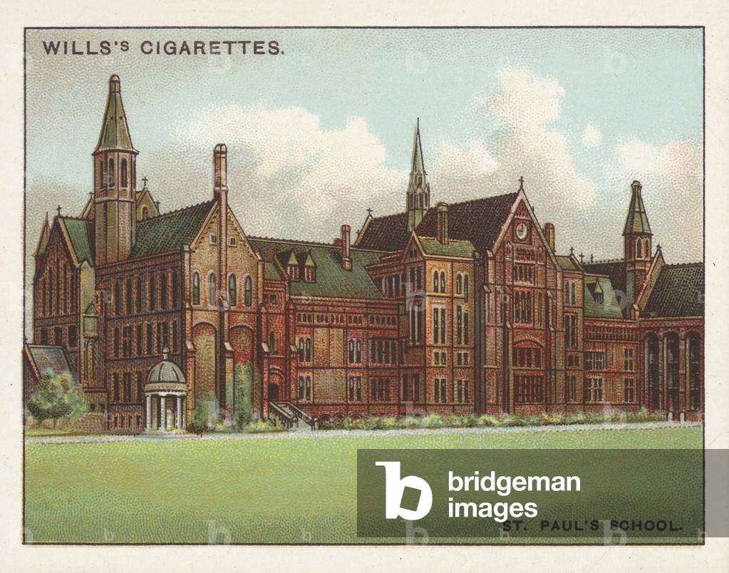 Public Schools, St Paul's School, Fide et Literis (chromolitho)