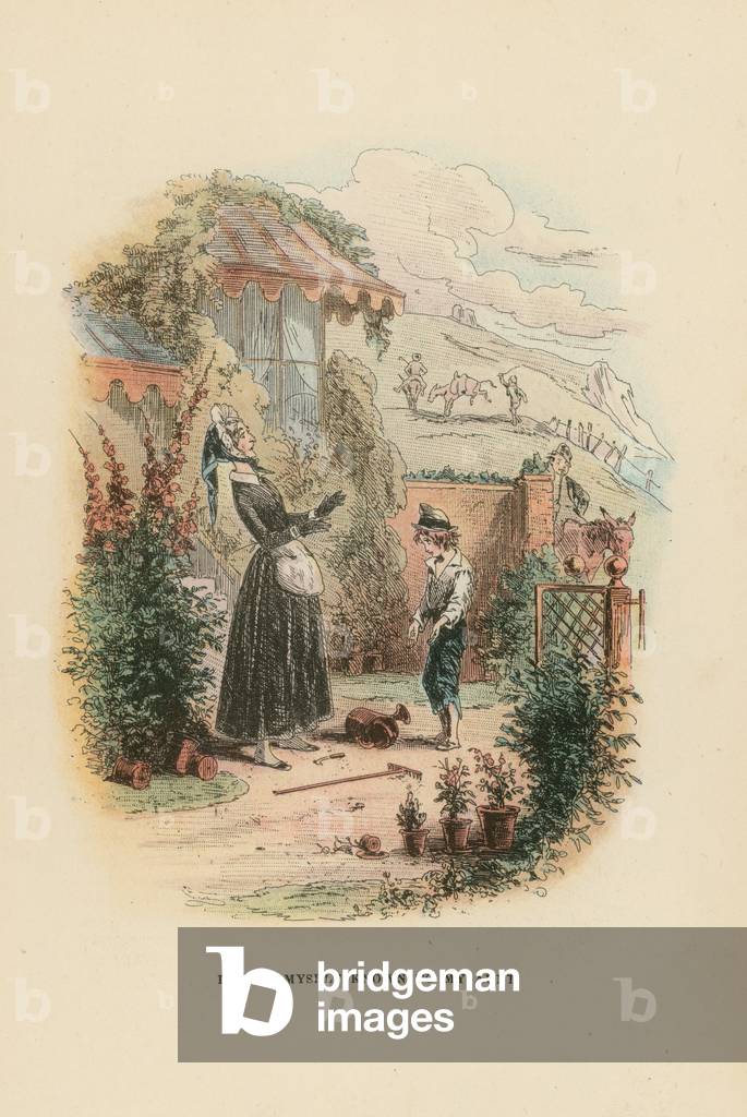 Illustration for David Copperfield (colour litho)