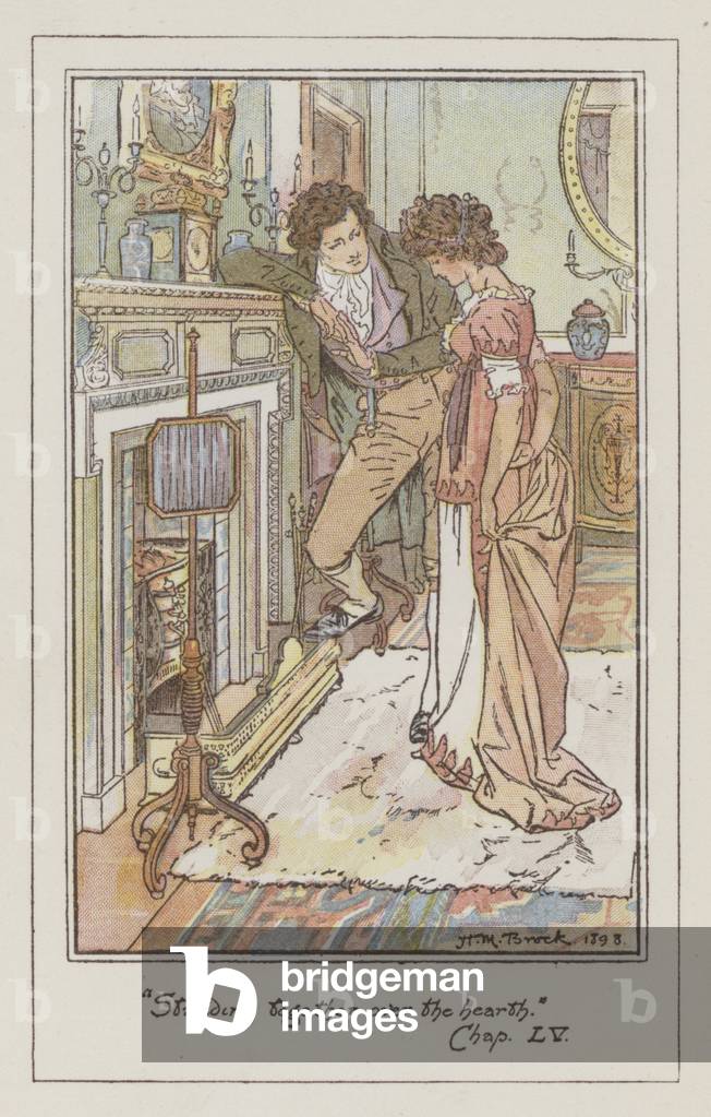 Illustration for Pride and Prejudice (colour litho)