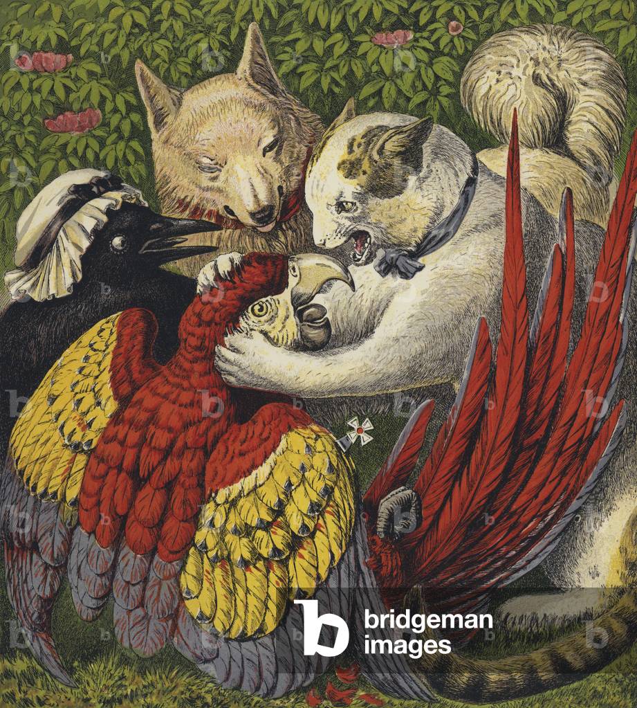 Tittums and Fido (colour litho)