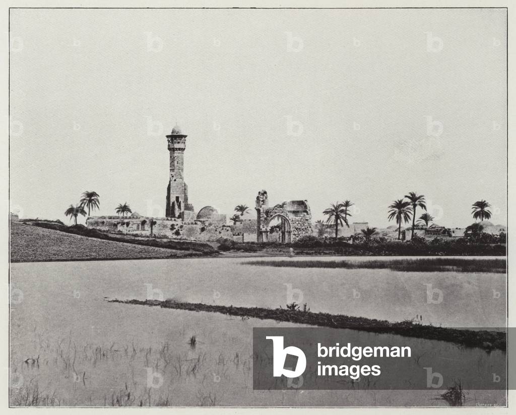 Lydda, Church of Saint-George (b/w photo)