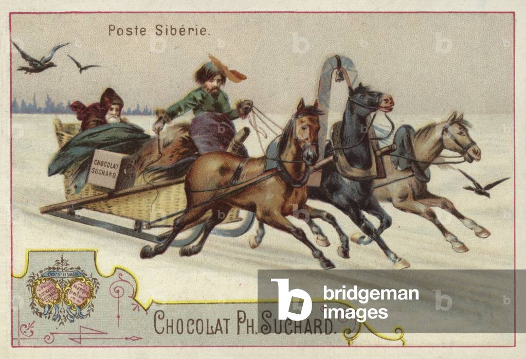 Siberian postal service (chromolitho)