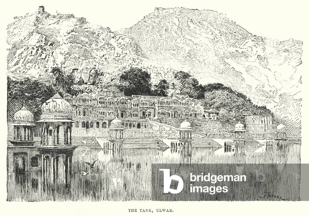 India: The Tank, Ulwar (engraving)