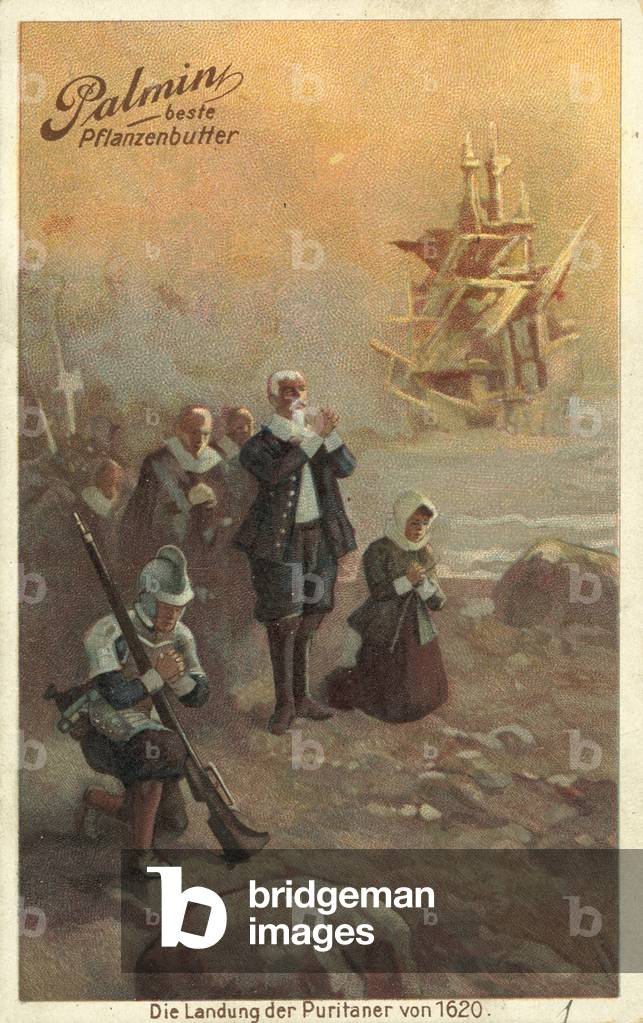 Famous moments from American history (colour litho)