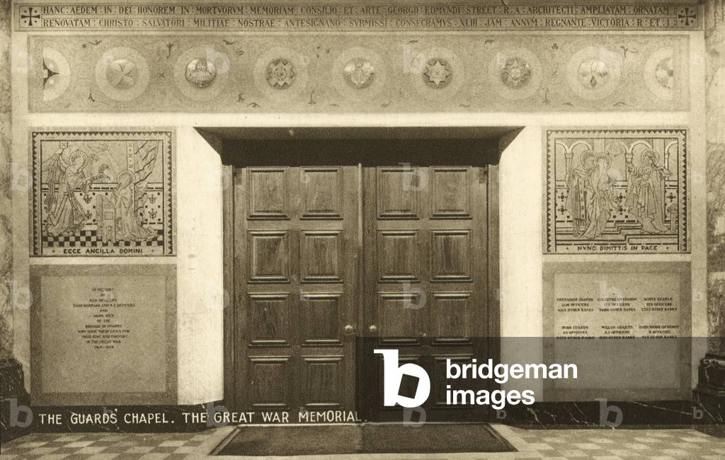 The Guards' Chapel, The Great War Memorial (b/w photo)