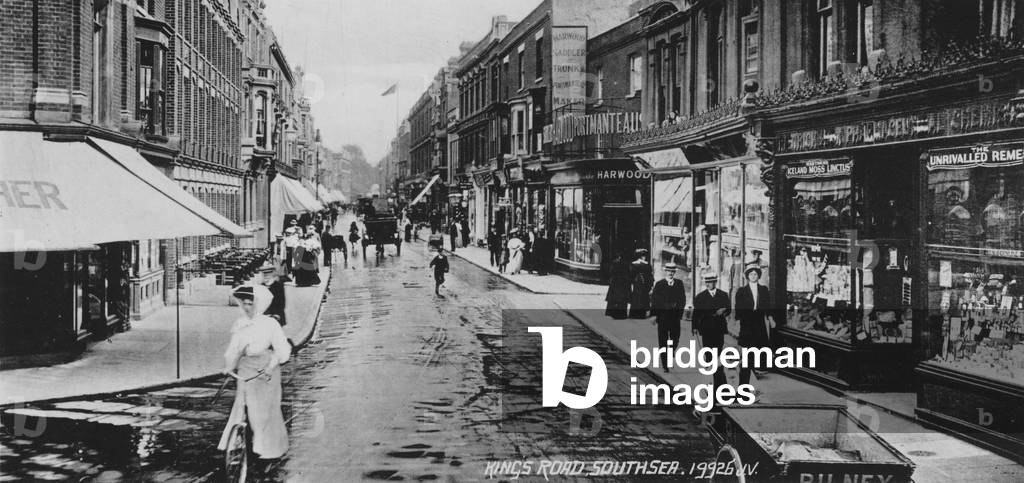 Kings Road, Southsea (b/w photo)