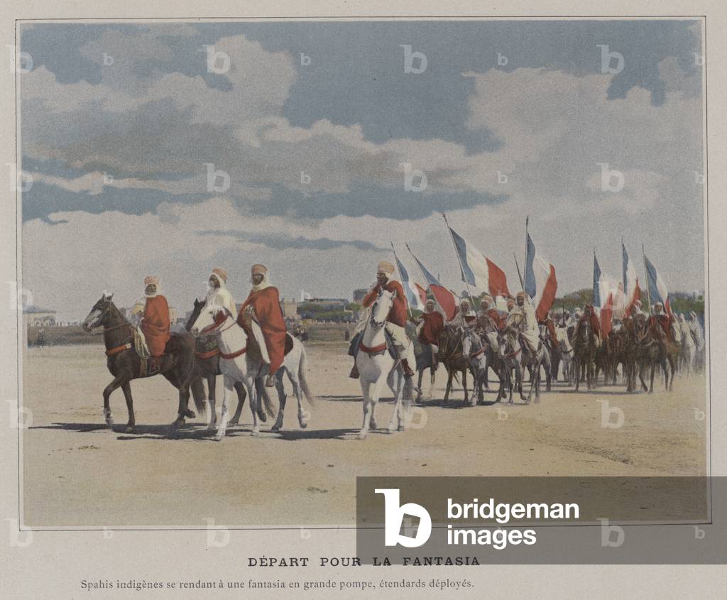 Depart pour la Fantasia (coloured photo)