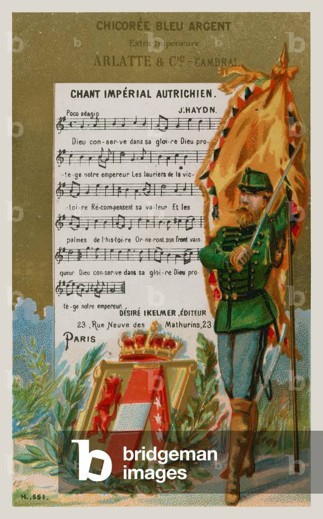 Austrian national anthem (chromolitho)