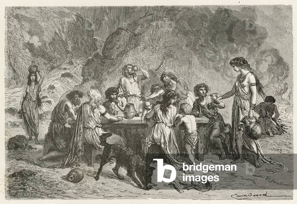 Un repas a l'Epoque du bronze (engraving)