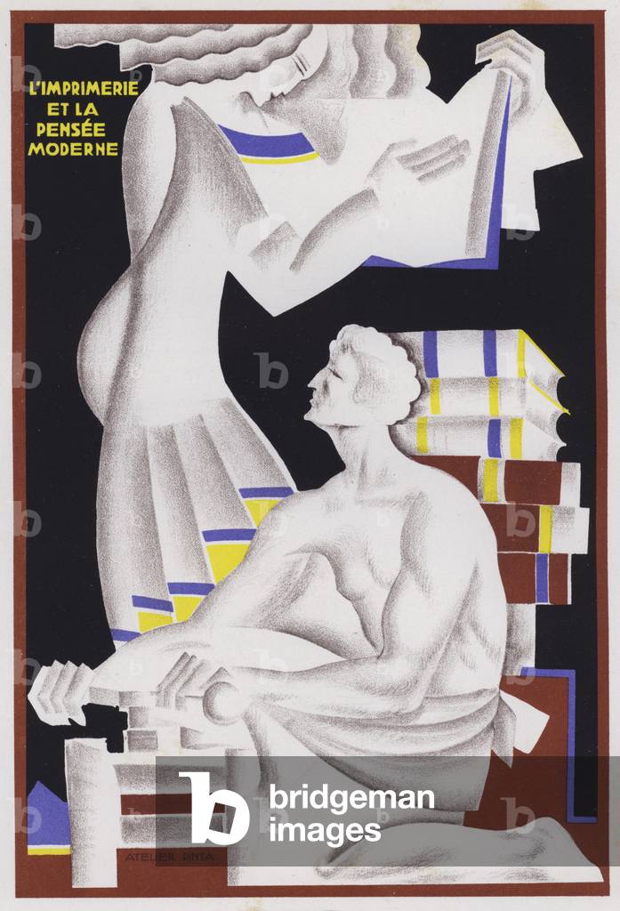 Printing and modern thought (colour litho)