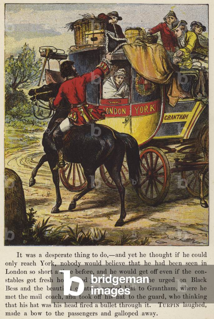 Dick Turpin (colour litho)