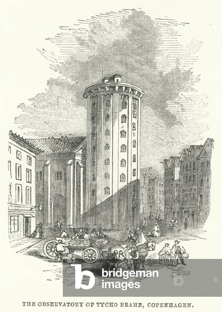 The Observatory of Tycho Brahe, Copenhagen (engraving)