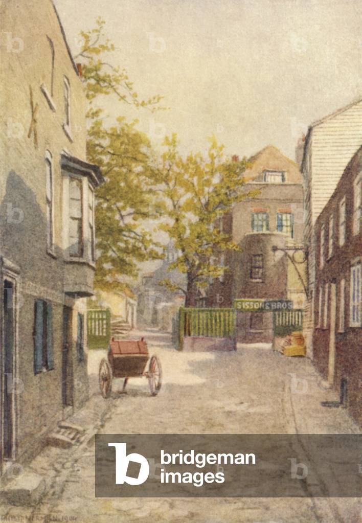 Layton's Buildings, Southwark, 1904 (colour litho)