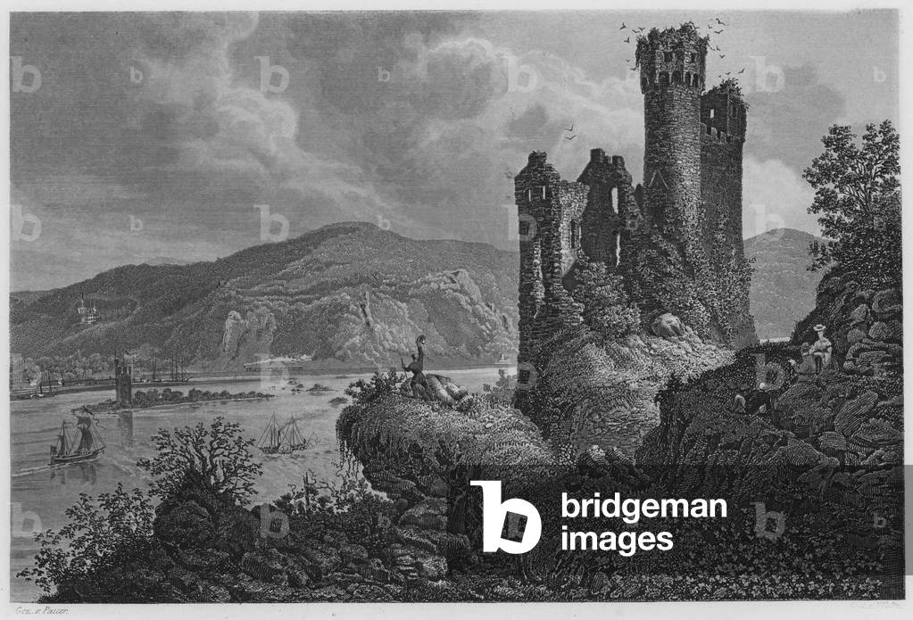 Mausethurm and Ehrenfels (engraving)