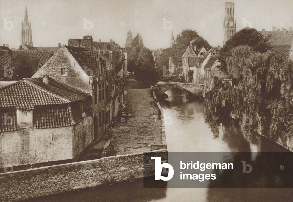 Bruges, Belgium (b/w photo)