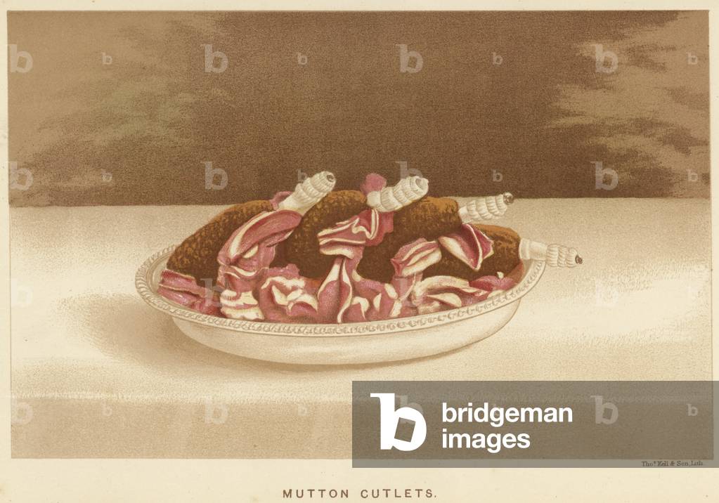 Mutton Cutlets (colour litho)