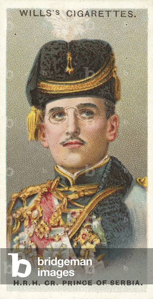 HRH Crown Prince of Serbia (chromolitho)