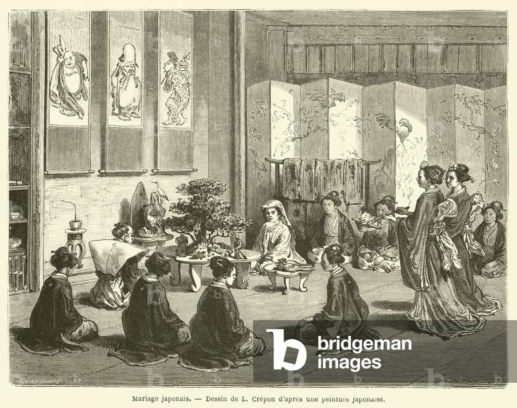 Mariage japonais (engraving)