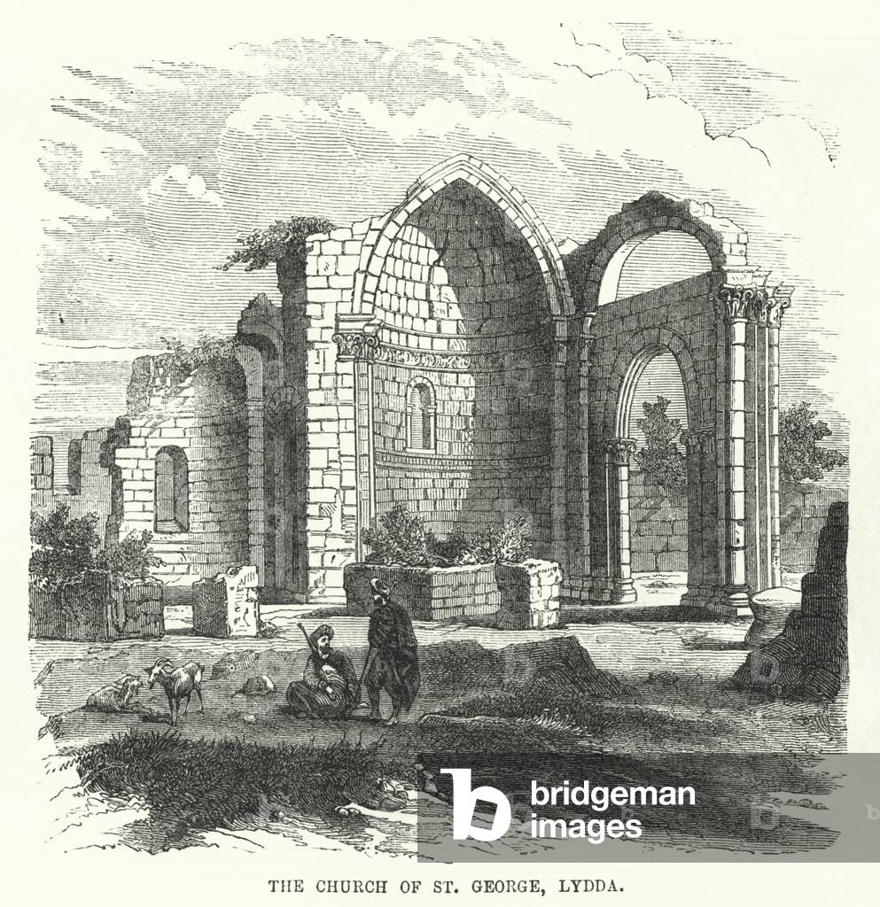 The Church of St George, Lydda (engraving)