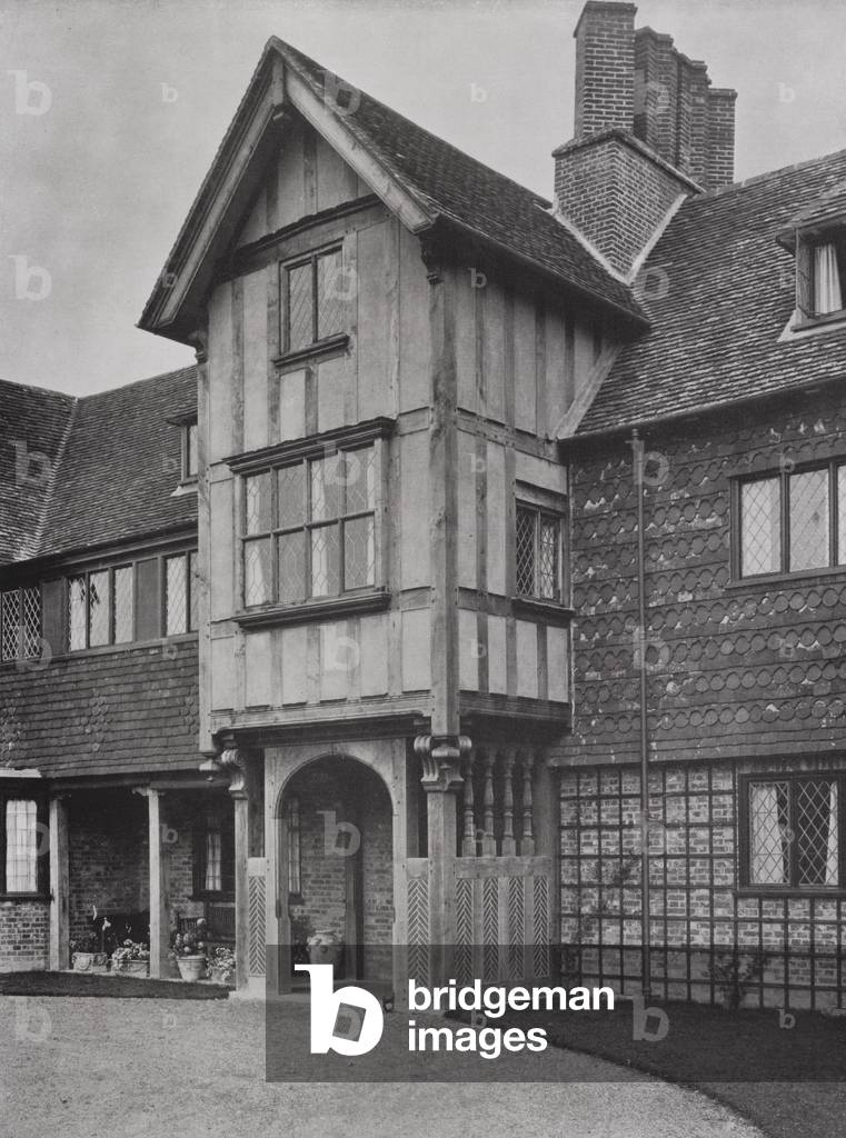 Upton Grey House, Winchfield, Hants, England (b/w photo)