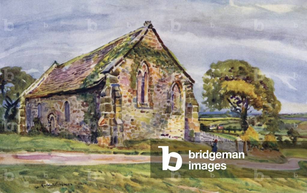 St Saviour's Chapel, Stidd (colour litho)