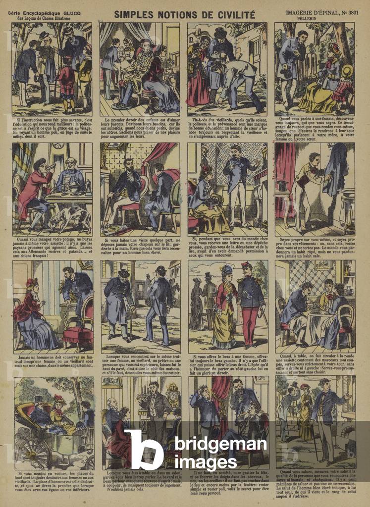 Simple notions of civility  (Epinal print)