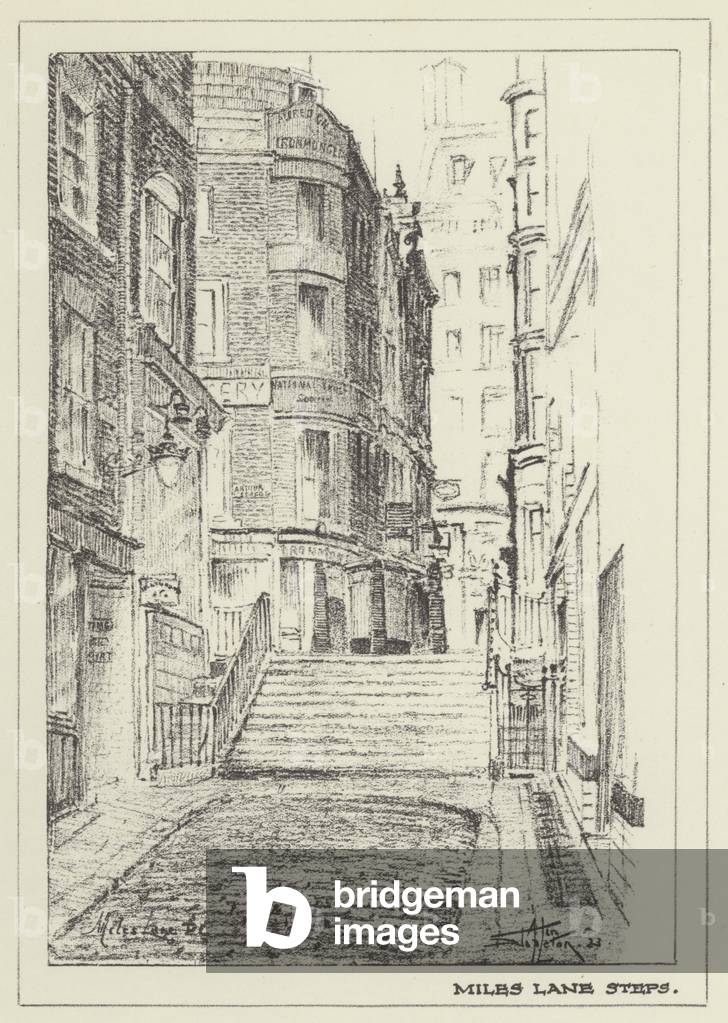 Miles Lane Steps (litho)