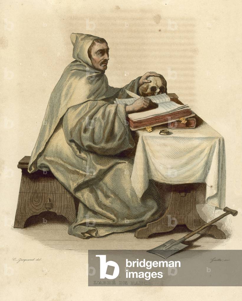 L'Abbe de Rance (coloured engraving)