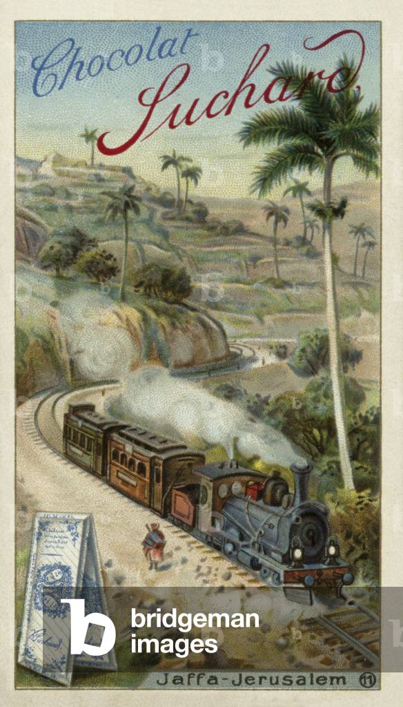 Railway between Jaffa and Jerusalem (chromolitho)