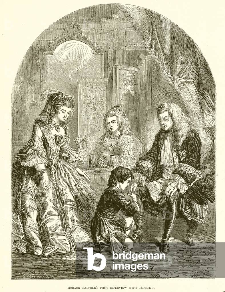 Horace Walpole's First Interview with George I (engraving)