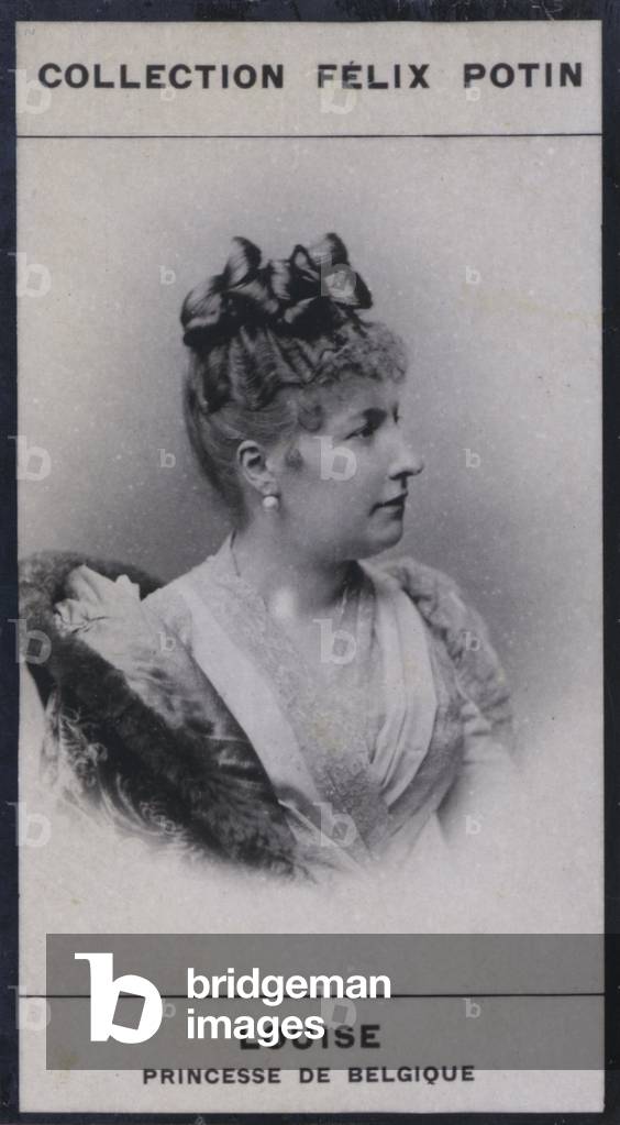 Louise, Princesse De Belgique (1858) (b/w photo)