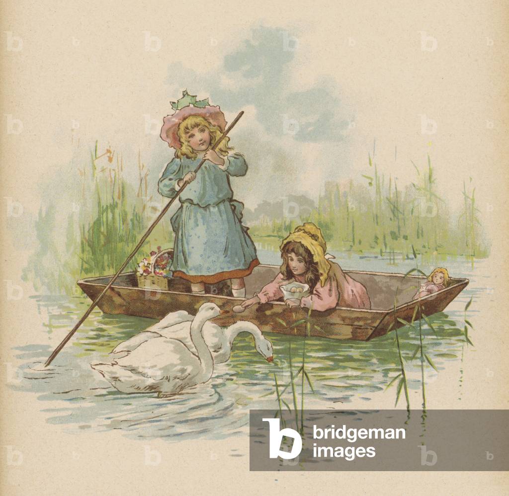 Swan Swam Over The Sea (chromolitho)