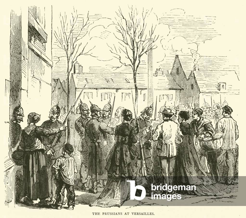 The Prussians at Versailles, January 1871 (engraving)