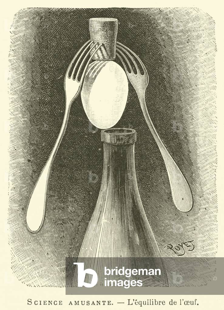 Science amusante, L'equilibre de l'oeuf (engraving)